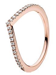 Pandora Pozłacany pierścionek z cyrkoniami rozmiar: 56. Żółte pierścionki damskie Pandora, z cyrkonią, pozłacane. Za 217.99 zł.