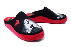 MANITU 330000-04 rot/schwarz, kapcie/klapki damskie. Klapki damskie Manitu, bez wzorów, bez obcasa. Za 189.90 zł.