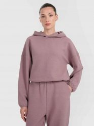 BLUZA DAMSKA DRESOWA 4F Z DZIANINY O SPLOCIE WAFLOWYM TSWSF1847 KOLOR BRĄZOWY. Brązowe bluzy bez kaptura damskie 4f, l, bez wzorów, z dresówki, bez ramiączek, bez kaptura. Za 179.99 zł.