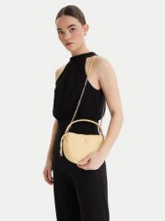 Guess Torebka Elsie Mini HWSR96 50750 Złoty. Żółte torebki klasyczne damskie Guess, z aplikacjami, z materiału, bez dodatków. Za 589.99 zł.