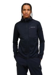 Bluza Peak Performance męska Utility Light Zip Hood czarna - XL. Czarne bluzy bez kaptura męskie Peak Performance, m, z bawełny. Za 659.00 zł.