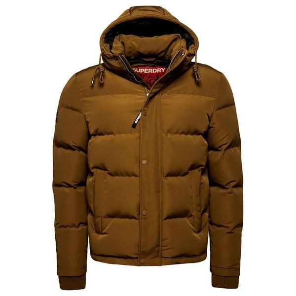 Kurtka z kapturem Superdry Everest. Zielone kurtki męskie Superdry., m, bez wzorów, z puchu, z kapturem. Za 539.00 zł.