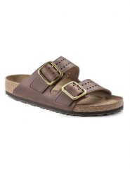 Birkenstock Skórzane klapki "Arizona Bold" w kolorze brązowym rozmiar: 41. Brązowe klapki i japonki męskie Birkenstock, ze skóry. Za 799.95 zł.
