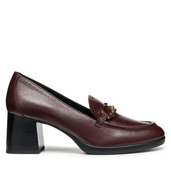 Czółenka Geox. Czerwone czółenka damskie Geox, bez wzorów, bez obcasa. Za 409.99 zł.