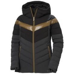 Damska kurtka puchowa Helly Hansen Imperial Puffy. Czarne kurtki damskie Helly Hansen, na zimę, bez wzorów, z puchu, bez kaptura. Za 1,343.50 zł.