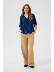 CULTURE Bluzka w kolorze granatowym rozmiar: XL. Niebieskie bluzki damskie Culture, xl, bez wzorów, bez kołnierzyka, bez ramiączek. Za 113.10 zł.