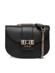 Guess Torebka HWVG98 91210 Czarny. Czarne torebki klasyczne damskie Guess, z aplikacjami, ze skóry, wizytowe, bez kołnierzyka, bez ramiączek. Za 399.99 zł.