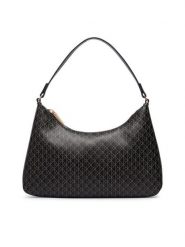 Calvin Klein Torebka Emblem Aop Small Shoulder Bag LV04F3889G Czarny. Czarne torebki klasyczne damskie CALVIN KLEIN, bez wzorów, ze skóry, bez dodatków. Za 409.99 zł.