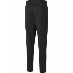 Męskie spodnie dresowe z trykotu Active PUMA Black. Czarne spodnie dresowe męskie Puma, bez wzorów, z dresówki. W wyprzedaży za 149.55 zł.