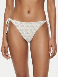 Guess Dół od bikini E6GO15 KCUO2 Biały. Białe bikini damskie Guess, z aplikacjami. Za 284.99 zł.