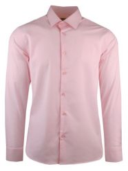 Koszula Męska, Elegancka, Krój Regularny - Victorio - Różowa. Czerwone koszule męskie Victorio, m, bez wzorów, z bawełny, bez kołnierzyka, bez ramiączek. Za 139.00 zł.