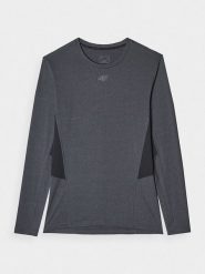 4F Koszulka sportowa w kolorze szarym rozmiar: L. Szare t-shirty sportowe męskie 4f, l, z materiału, bez ramiączek, outdoorowe. Za 79.21 zł.