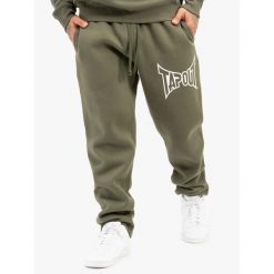 Spodnie dresowe klasyczne Tapout Basic. Białe spodnie dresowe męskie TAPOUT, m, z dresówki, na fitness i siłownię. Za 185.50 zł.