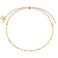 Glanzstücke München Bransoletka z srebra próby 925 w kolorze zlotym Bransoletki 1 ct Damski. Żółte bransoletki damskie Glanzstücke München, pozłacane. Za 129.99 zł.