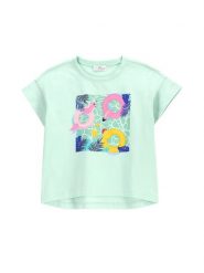 Coccodrillo T-Shirt WC5143203HGK Zielony Regular Fit. Zielone koszulki dziewczęce COCCODRILLO, bez wzorów, z bawełny, bez ramiączek. Za 39.90 zł.