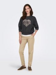 ONLY Bluza w kolorze antracytowym rozmiar: L. Czarne bluzy bez kaptura damskie Only, l. Za 100.99 zł.