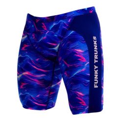 Spodenki do pływania Jammery Funky Trunks Rising Tide. Białe kąpielówki męskie FUNKY TRUNKS, m, bez wzorów, z materiału, na fitness i siłownię. Za 219.00 zł.