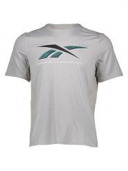 Reebok Koszulka sportowa "TS AC Graphic Tee" w kolorze jasnoszarym rozmiar: L. Szare t-shirty sportowe męskie Reebok, l, bez ramiączek, outdoorowe. Za 97.05 zł.
