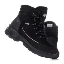 Buty 4F W H4Z20-OBDH250 Czarny czarne szare. Czarne obuwie trekkingowe damskie na zimę. Za 553.48 zł.
