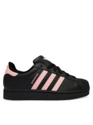 Adidas Sneakersy Superstar II JR9862 Czarny. Czarne buty sportowe chłopięce Adidas, ze skóry, bez zapięcia. Za 399.99 zł.