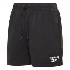 Spodnie do wody męskie Reebok Swim Short Yale. Czarne szorty męskie Reebok, na lato, bez wzorów, z materiału, biznesowe. Za 77.35 zł.