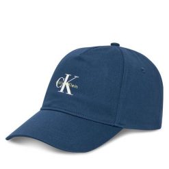Czapka z daszkiem Calvin Klein. Niebieskie czapki męskie CALVIN KLEIN, bez wzorów. Za 89.99 zł.