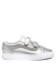 Vans Tenisówki Old Skool V VN000CTG7VF1 Srebrny. Szare buty sportowe dziewczęce Vans, bez wzorów, ze skóry, bez zapięcia. Za 189.99 zł.