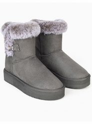 ISLAND BOOT Botki zimowe "Mooseland" w kolorze szarym rozmiar: 40. Szare botki damskie Island Boot, na zimę, bez obcasa, bez zapięcia. Za 162.87 zł.