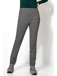 Rosner Spodnie w kolorze antracytowym rozmiar: 48K. Czarne spodnie materiałowe damskie Rosner, bez wzorów, z materiału, z podwyższonym stanem. Za 152.99 zł.