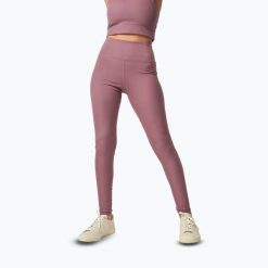 Legginsy Girlfriend Collective Rib. Czerwone legginsy damskie GIRLFRIEND COLLECTIVE, bez wzorów, na fitness i siłownię. Za 279.99 zł.