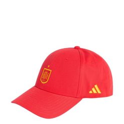 CZAPKA Z DASZKIEM HISZPANIA RFEF FOOTBALL. Czerwone czapki z daszkiem damskie Adidas, z aplikacjami, z bawełny. Za 129.00 zł.