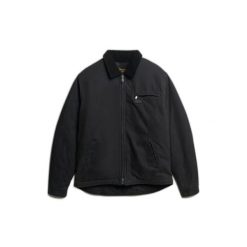 Kurtka ranchowa Superdry Canvas. Czarne kurtki męskie Superdry., l, z aplikacjami, z bawełny, klasyczne, bez kaptura. Za 472.10 zł.