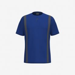 CLUB 25 TECH T-Shirt Men. Niebieskie t-shirty męskie HEAD, s, bez wzorów, z meshu, bez kołnierzyka. Za 153.00 zł.