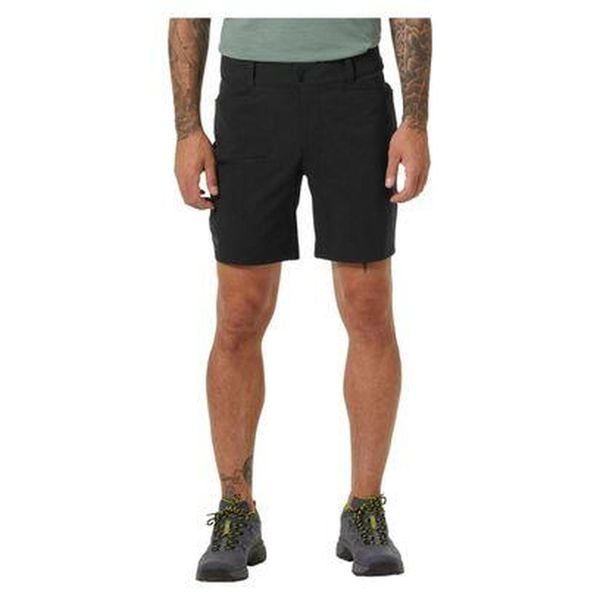 Spodenki turystyczne męskie Helly Hansen Vika Tur Shorts. Czarne szorty męskie Helly Hansen, bez kołnierzyka. Za 245.99 zł.
