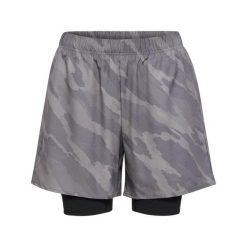 Szorty 2 w 1 Hummel Hiit Intensity. Szare szorty męskie HUMMEL, bez wzorów, z materiału. Za 278.00 zł.