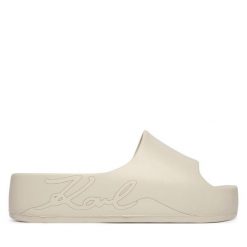 Klapki KARL LAGERFELD. Klapki damskie Karl Lagerfeld, bez wzorów, bez obcasa. Za 421.99 zł.