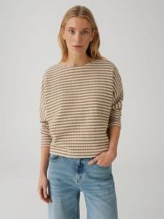 OPUS Bluza w kolorze beżowym rozmiar: 40. Brązowe bluzy bez kaptura damskie Opus, z bawełny. Za 174.95 zł.