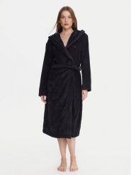Tommy Hilfiger Szlafrok UW0UW06153 Granatowy. Niebieskie szlafroki damskie Tommy Hilfiger, s, bez wzorów, z bawełny. Za 389.99 zł.