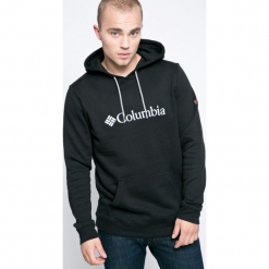 Columbia - Bluza Basic Logo II Hoodie. Czarne bluzy z kapturem męskie Columbia, l, z bawełny. W wyprzedaży za 179.90 zł.
