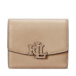 Portfel LAUREN RALPH LAUREN. Brązowe portfele damskie Lauren Ralph Lauren, bez wzorów. Za 329.99 zł.