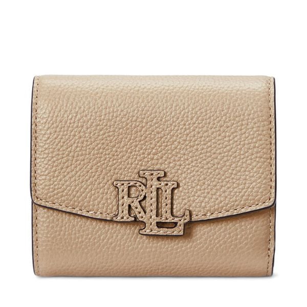 Portfel LAUREN RALPH LAUREN. Brązowe portfele damskie Lauren Ralph Lauren, bez wzorów. Za 329.99 zł.