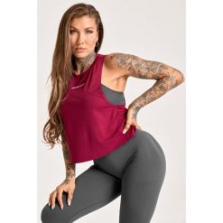 Tank Top fitness damski Gym Glamour fitness damski Gym Glamour sport. Czarne topy damskie GYM GLAMOUR, m, bez wzorów, bez ramiączek. Za 89.99 zł.