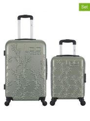 Les P´tites Bombes 2-częściowy zestaw "Nais" w kolorze khaki rozmiar: onesize. Brązowe walizki bez wzorów, z materiału. Za 260.99 zł.