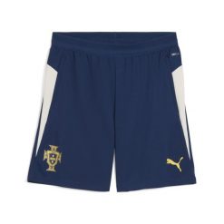 Męskie szorty treningowe Portugalia PUMA Persian Blue Sugared Almond Beige. Brązowe szorty męskie Puma, bez kołnierzyka. Za 199.00 zł.