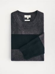 Sweter z wełny merino - wielobarwny. Swetry męskie Reserved, l, bez wzorów, z wełny, bez kołnierzyka. Za 199.99 zł.
