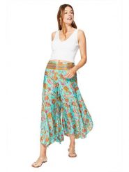 Aller Simplement Spodnie w kolorze turkusowo-pomarańczowym rozmiar: 38/40. Brązowe spodnie materiałowe damskie Aller Simplement, bez wzorów, z materiału, klasyczne, z podwyższonym stanem. Za 43.99 zł.