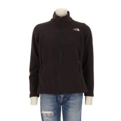 Damska czarna bluza polarowa TNF. Czarne bluzy z kapturem damskie The North Face, l, z materiału. Za 170.36 zł.