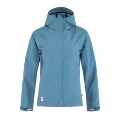 Kurtka przeciwdeszczowa damska Fjällräven HC Hydratic Trail. Niebieskie kurtki damskie Fjällräven, l, bez kaptura. Za 1,129.00 zł.