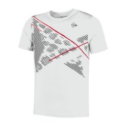 Koszulka sportowa męska Dunlop Game 1 Tee. Białe t-shirty sportowe męskie Dunlop, m, bez ramiączek. Za 189.99 zł.