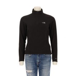 Second life - Damski czarny polarowy sweter TNF - Stan bardzo dobry. Czarne swetry klasyczne damskie The North Face, z polaru, bez kołnierzyka. Za 127.76 zł.
